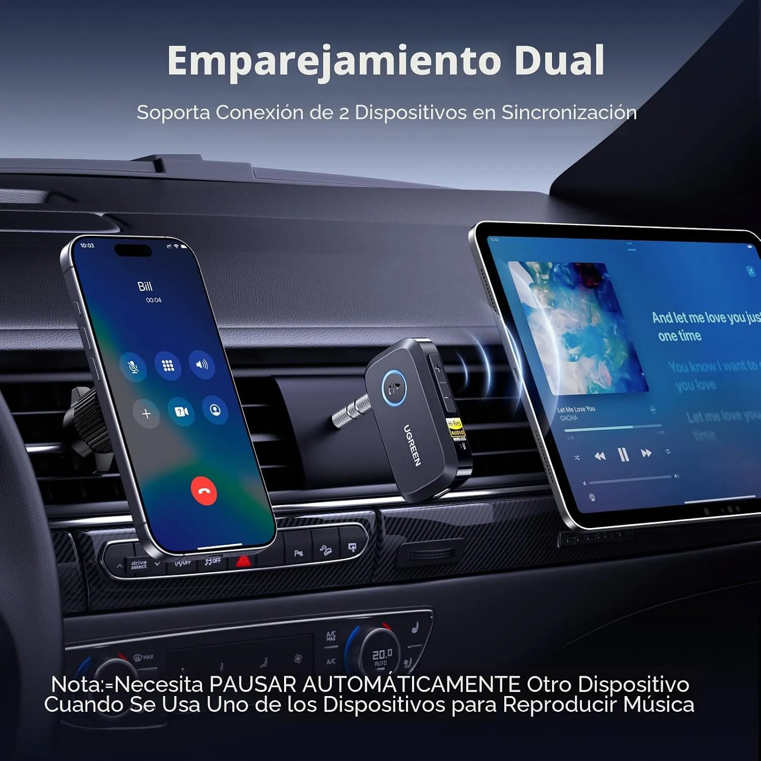 Aux Bluetooth 6.0 Para Auto - Imagen 4