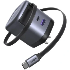 Cargador Retractil De 65 W + Cable
