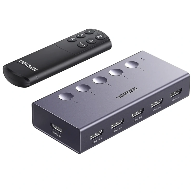 Conmutador HDMI 5 IN 1 4K@60HZ