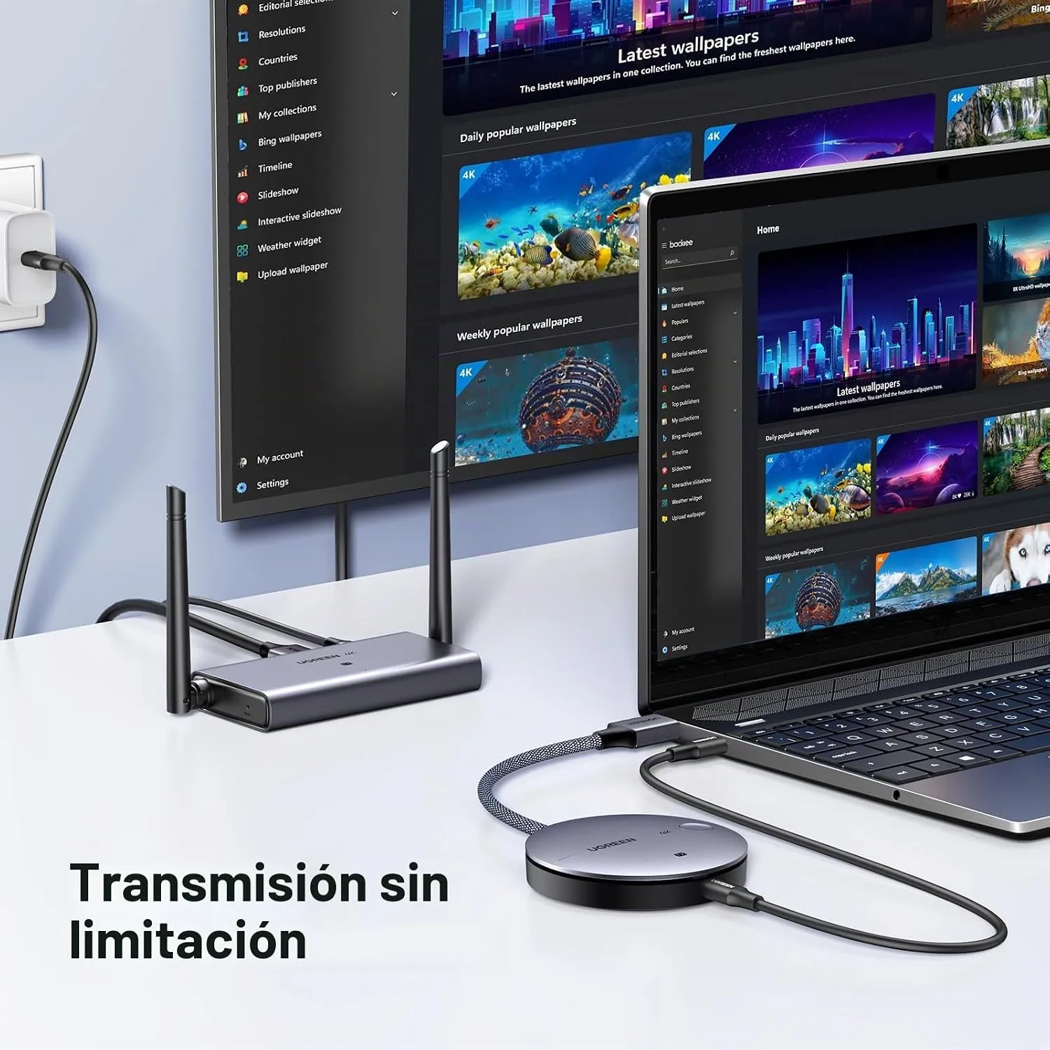 Transmisor Y Receptor Inalambrico HDMI 4K 30HZ - Imagen 2