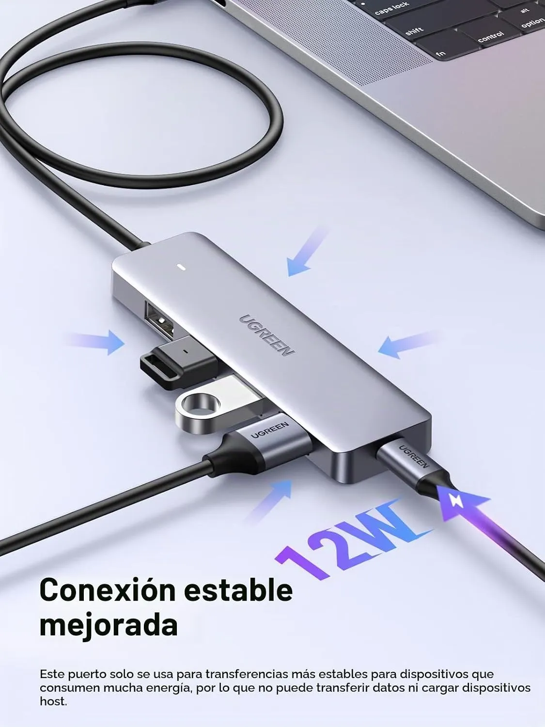 Hub USB-C 4 Puertos - Imagen 2